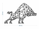 geometrisches Wanddeko Stier 90 cm - Image 3