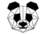 Wanddeko Metall Panda 50 cm