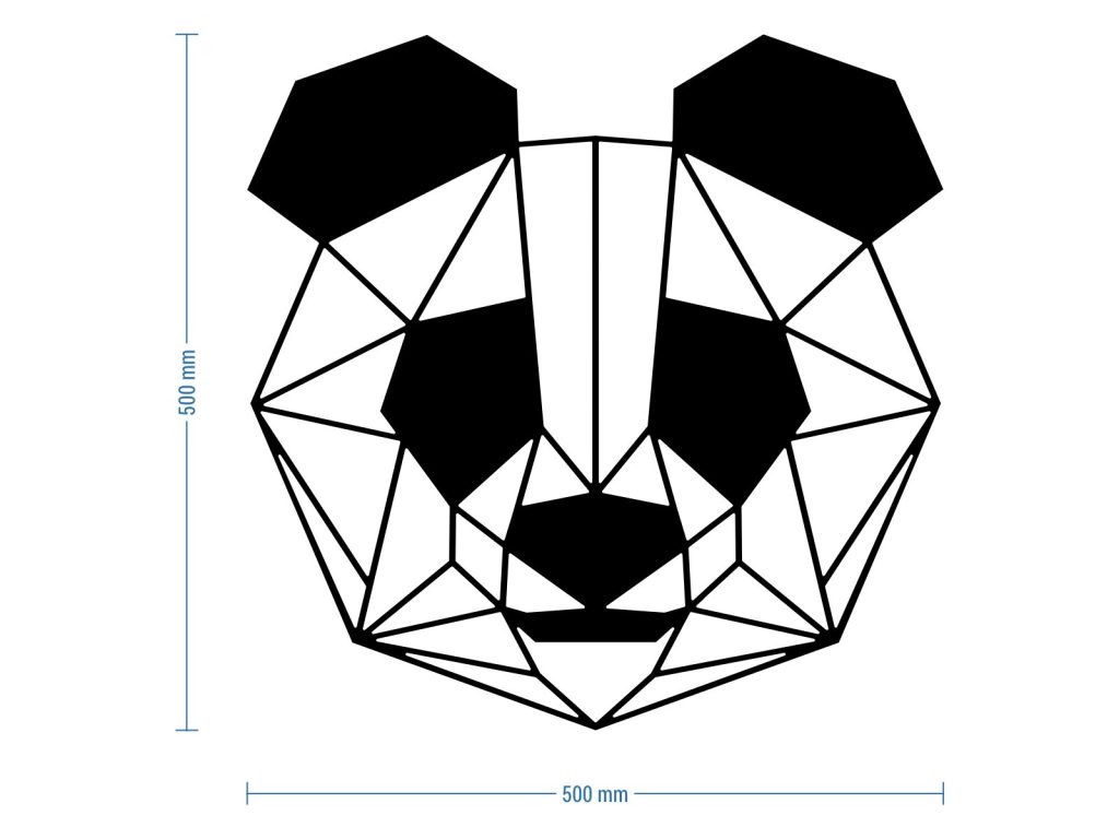 Wanddeko Metall Panda 50 cm - Image 3