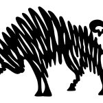 Wanddeko Metall Stier 80 cm