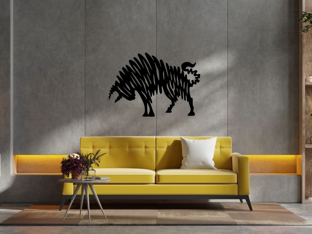 Wanddeko Metall Stier 80 cm - Image 2