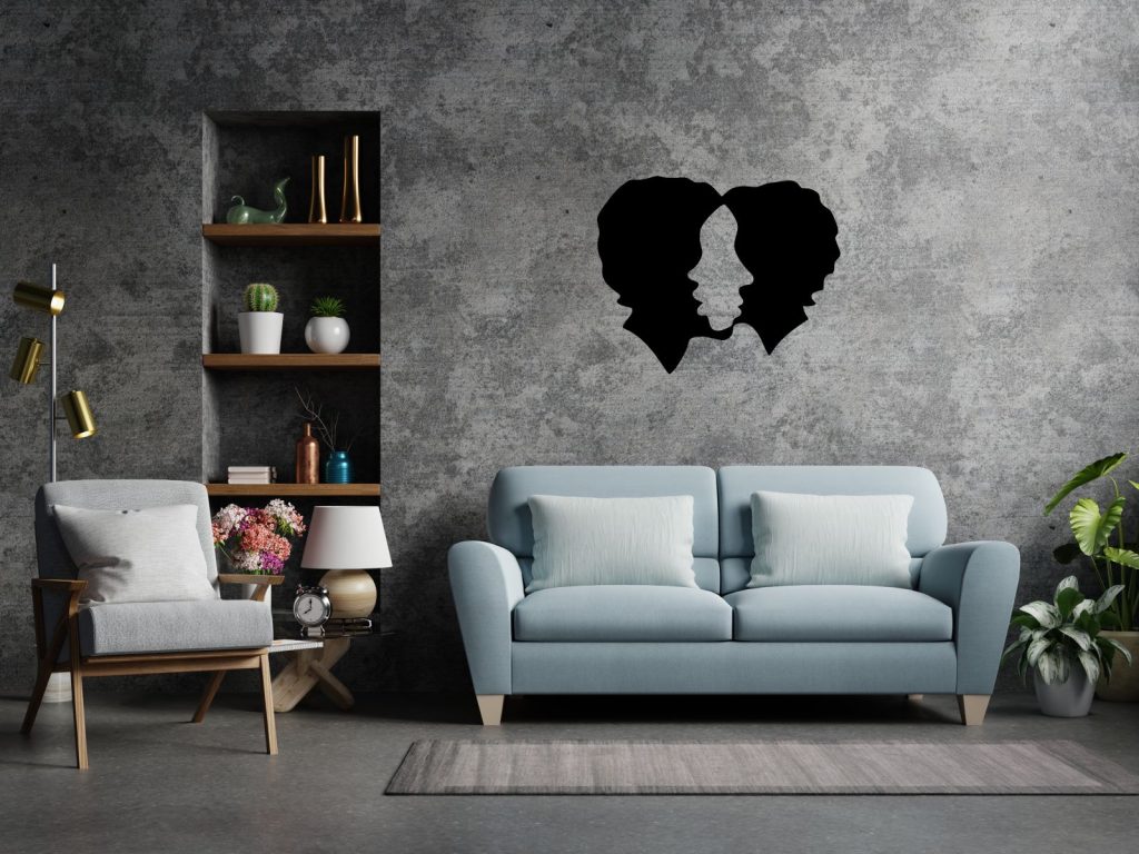 Wanddeko Metall Liebe 80 cm - Image 2