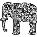 Wanddeko Metall Elefant 70 cm