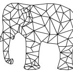 Wanddeko Metall Elefant 80 cm