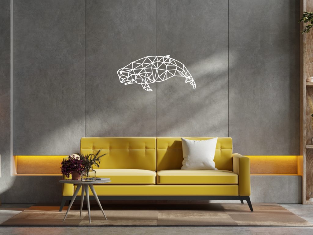 Wanddeko Metall Wal 50 cm - Image 3