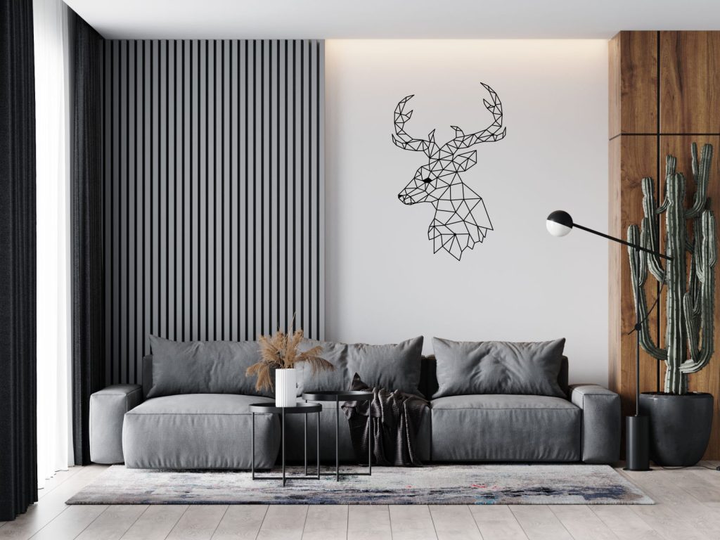 Wanddeko Metall Hirsch 100 cm - Image 3