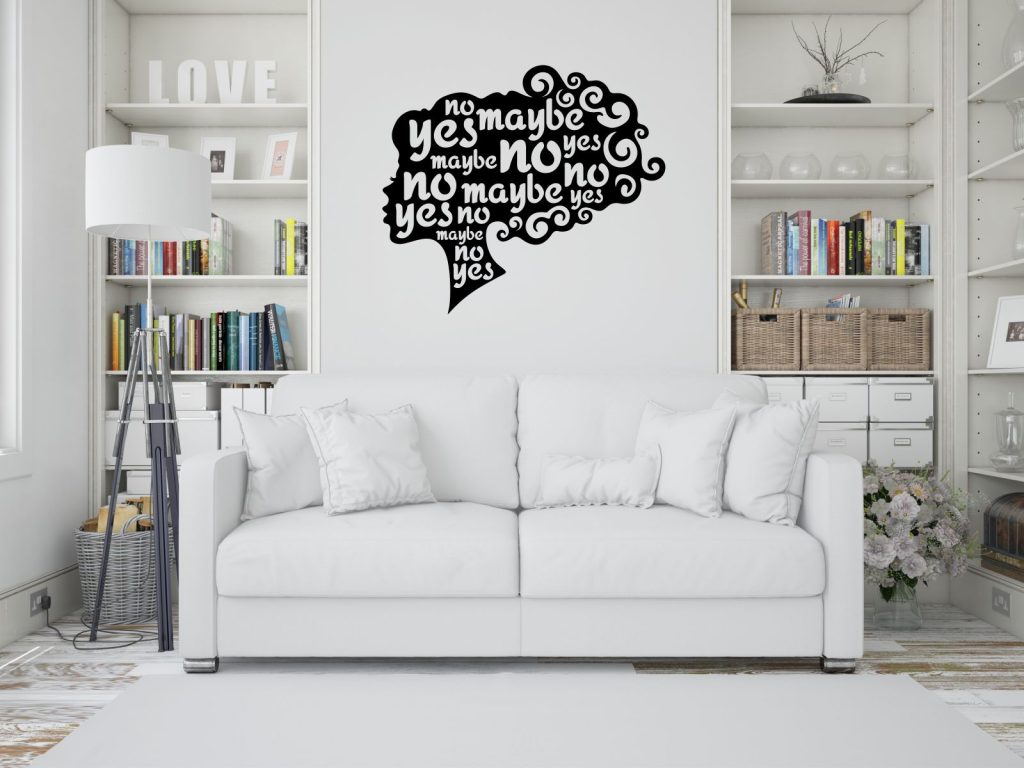 Wanddeko Metall Yes no maybe 100 cm - Image 3