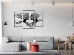 Wanddeko Metall Triptychon Bäume 100 cm - Image 2