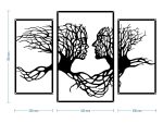 Wanddeko Metall Triptychon Bäume 70 cm - Image 2