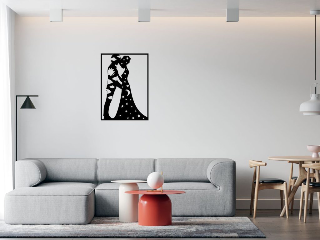 Wanddeko Metall Tag und Nacht 70 cm - Image 3