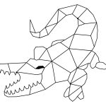 Wanddeko Metall Krokodil 100 cm