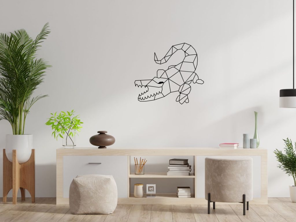 Wanddeko Metall Krokodil 70 cm - Image 3