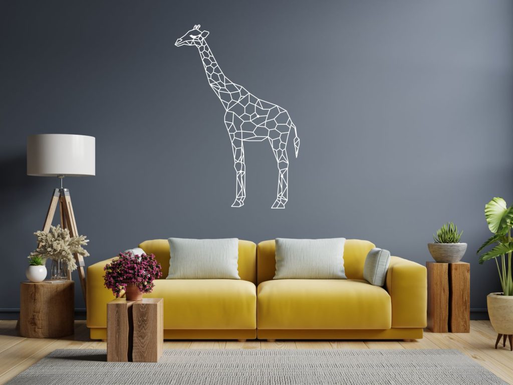 Wanddeko Metall Giraffe 100 cm - Image 3