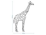 Wanddeko Metall Giraffe 100 cm - Image 2