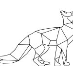 Wanddeko Metall Fuchs 100 cm