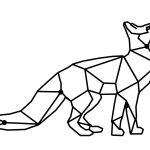 Wanddekoration Metall Fuchs 50 cm