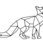 Wanddeko Metall Fuchs 70 cm