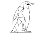 Wanddekoration Metall Pinguin 70 cm