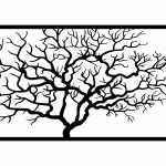 Metall-Wanddekoration Baum 100 cm