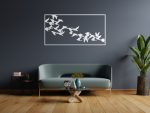 Wanddekoration aus Metall Vögel 100 cm – Bild 3
