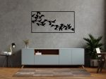 Wanddekoration aus Metall Vögel 100 cm – Bild 4