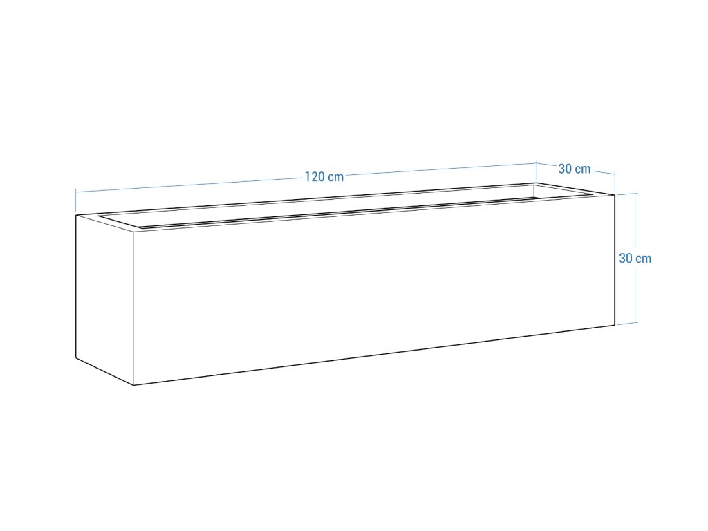 Pflanzkübel Cortenstahl 30x120x30 cm - Image 4