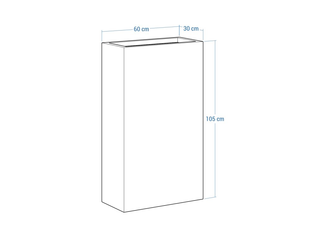 Pflanzkübel Cortenstahl 30x60x105 cm - Image 4