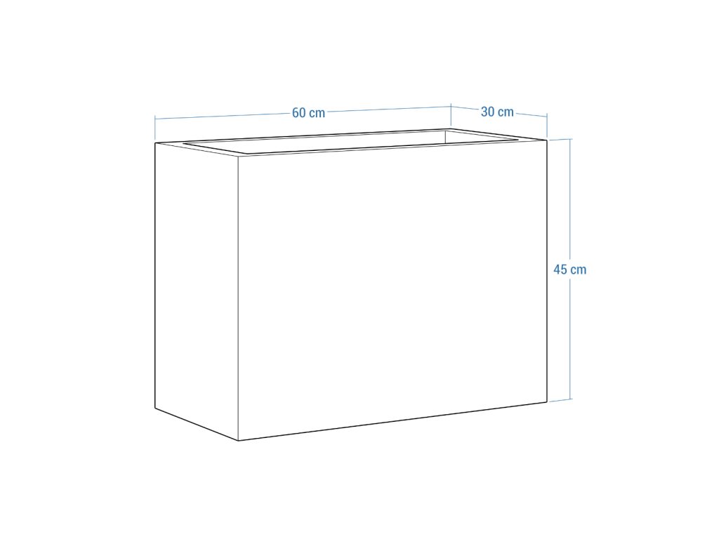 Pflanzkübel Cortenstahl 30x60x45 cm - Image 4