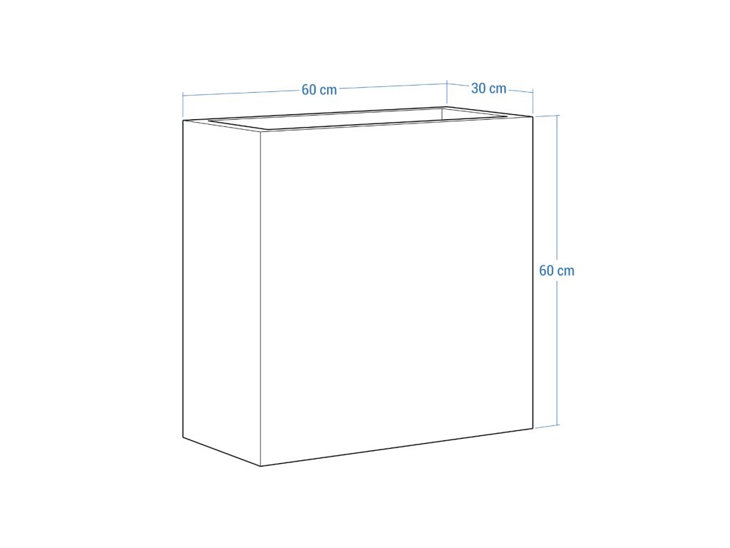 Pflanzkübel Cortenstahl 30x60x60 cm - Image 4