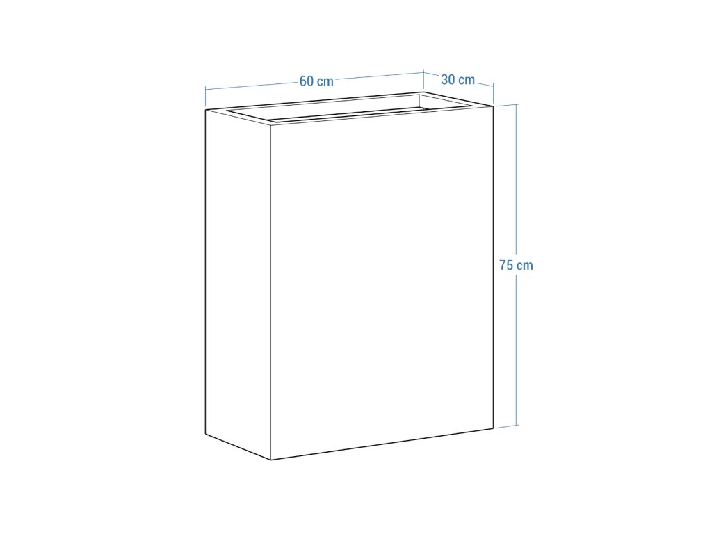 Pflanzkübel Cortenstahl 30x60x75 cm - Image 4