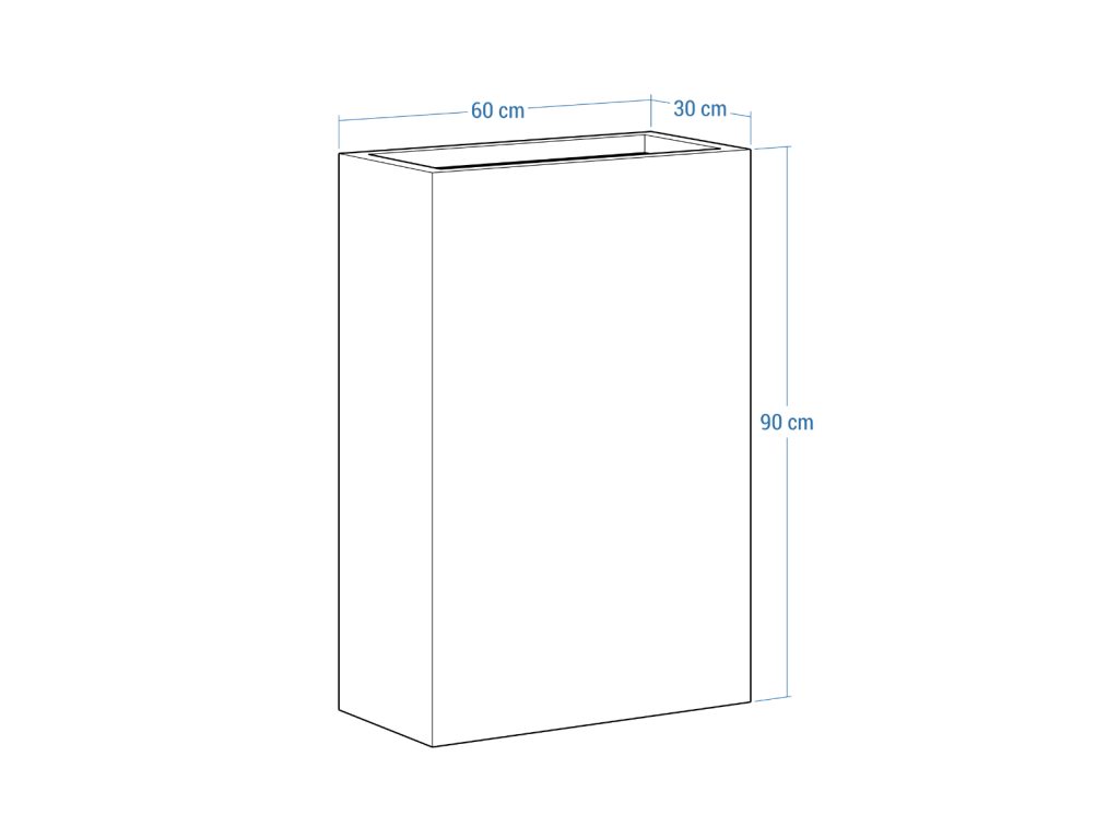 Pflanzkübel Cortenstahl 30x60x90 cm - Image 4