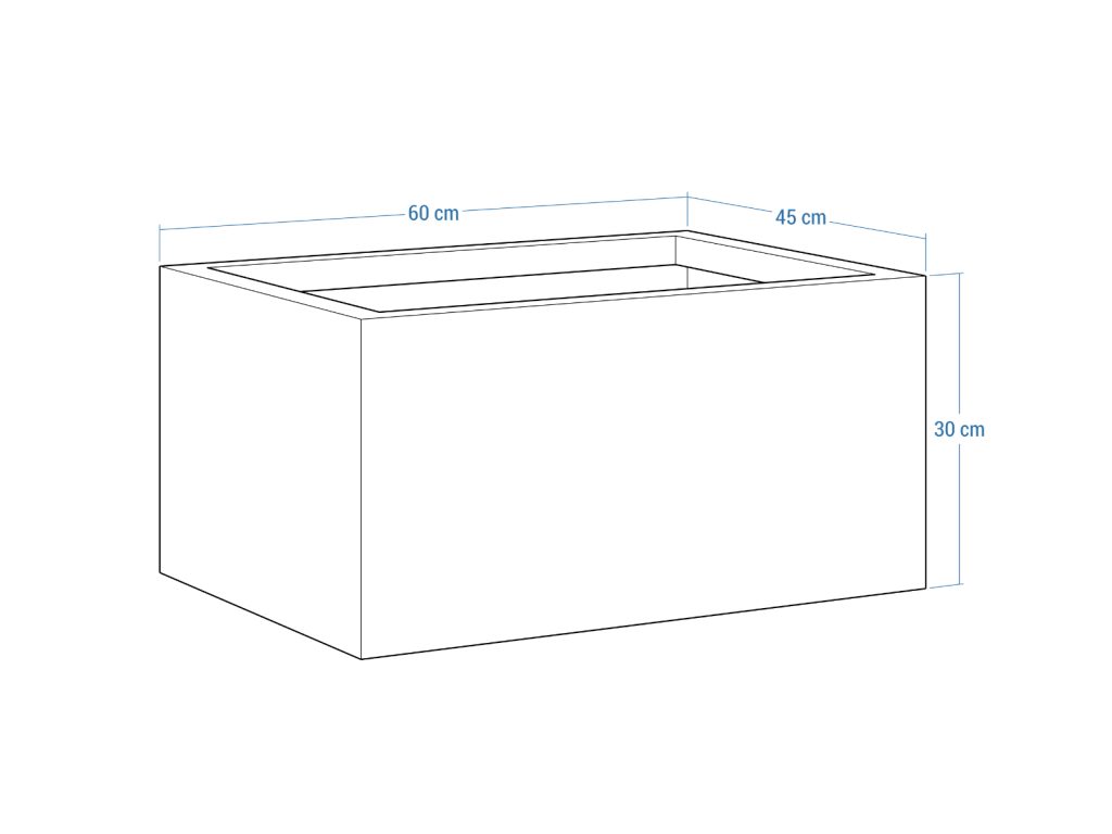 Pflanzkübel Cortenstahl 45x60x30 cm - Image 4
