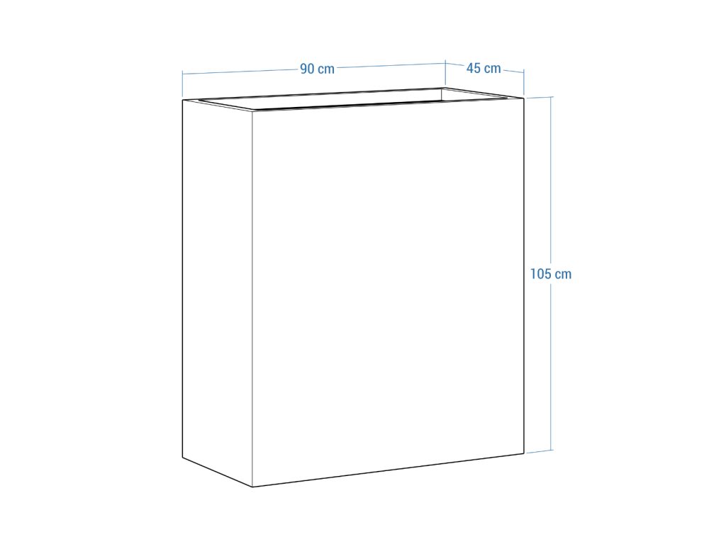 Pflanzkübel Cortenstahl 45x90x105 cm - Image 4