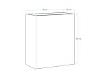 Pflanzkübel Cortenstahl 45x90x105 cm - Image 4