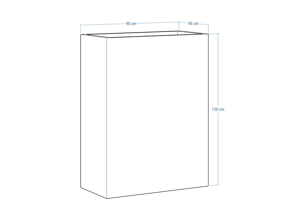 Pflanzkübel Cortenstahl 45x90x120 cm - Image 4