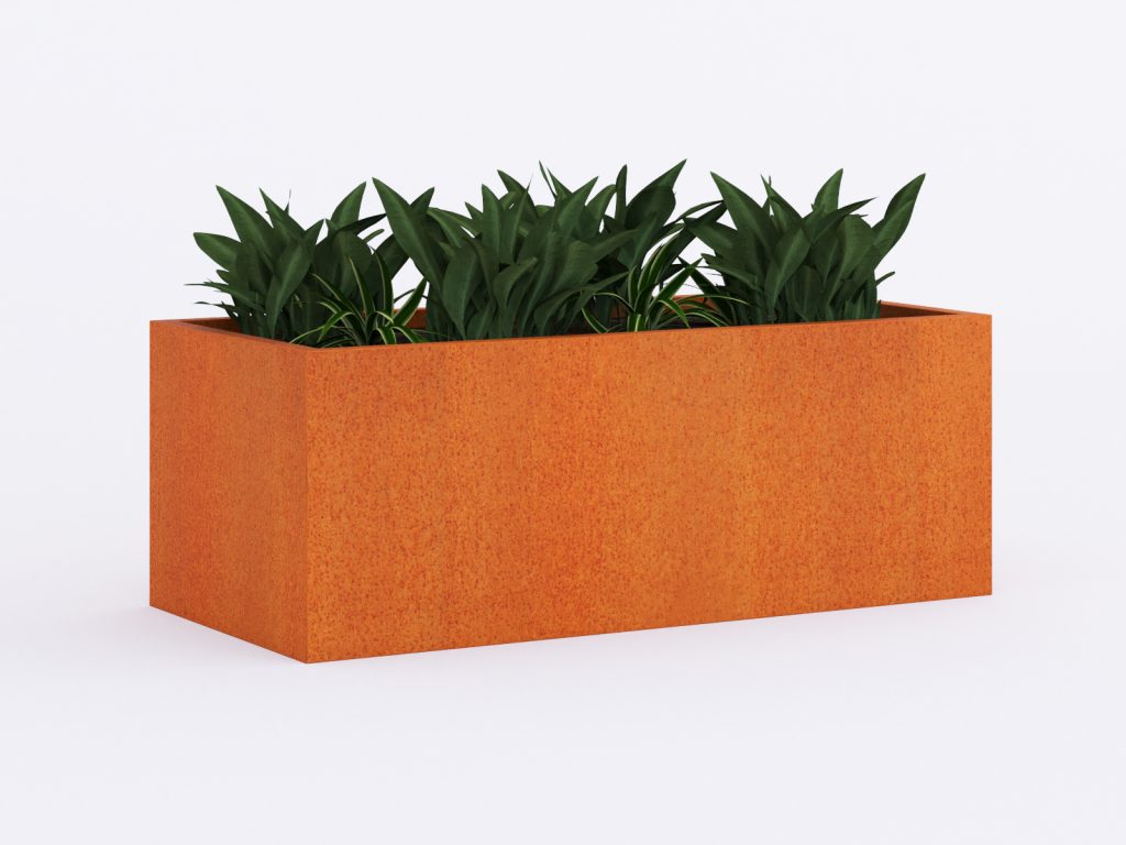 Pflanzkübel Cortenstahl 60x120x45 cm - Image 2