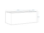 Pflanzkübel Cortenstahl 60x120x45 cm - Image 4