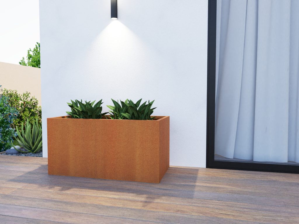 Pflanzkübel Cortenstahl 60x120x60 cm - Image 3
