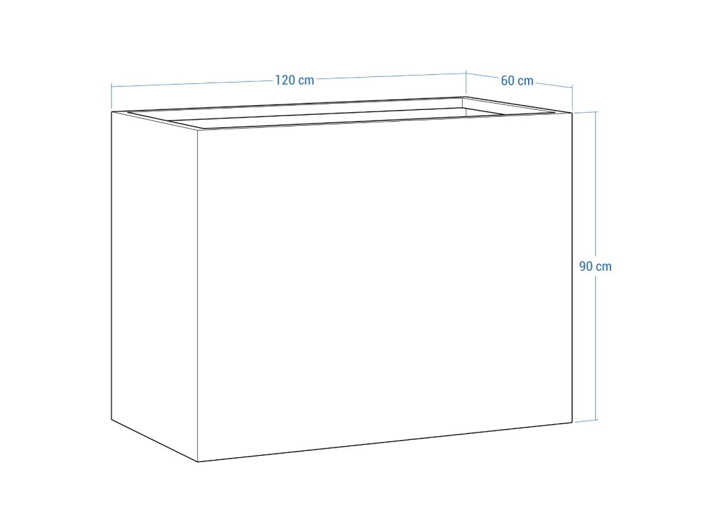 Pflanzkübel Cortenstahl 60x120x90 cm - Image 4