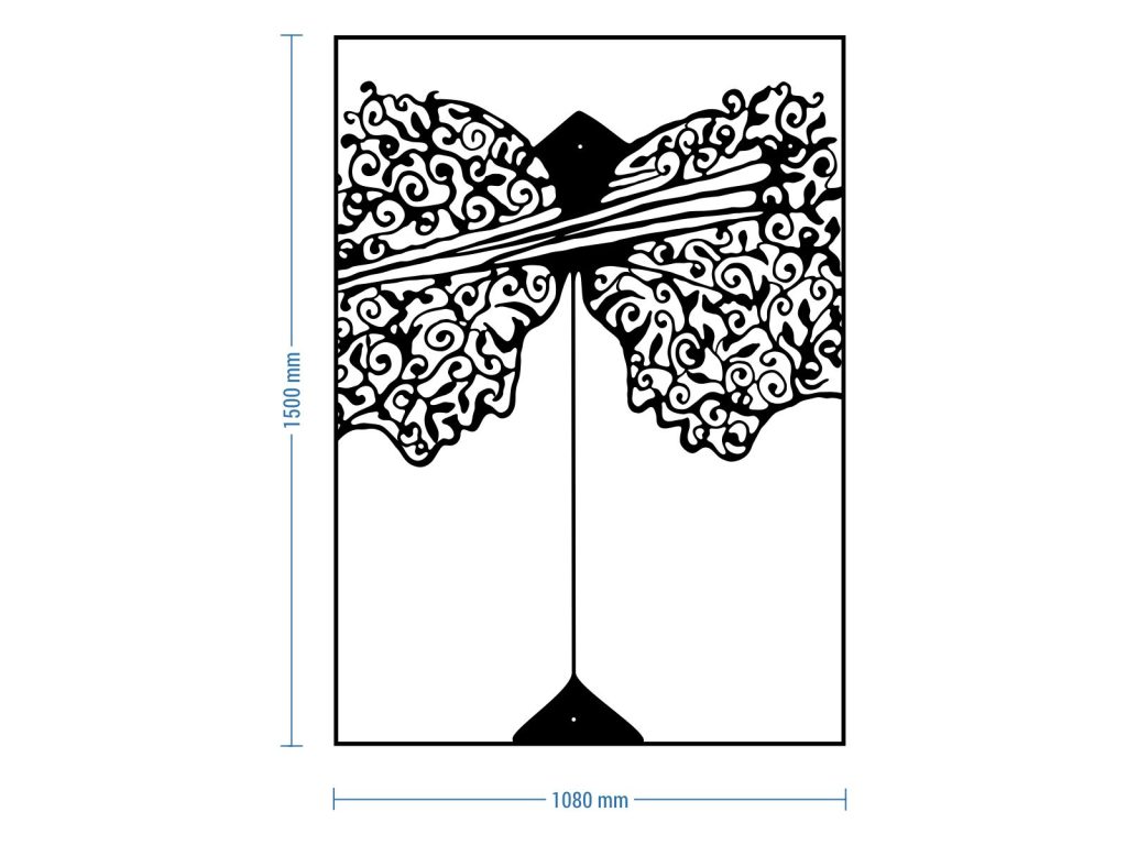 Metall Wandbild Klepsydra 150 cm - Image 2