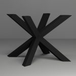 Tischbein aus Metall Spinne S - Image 3