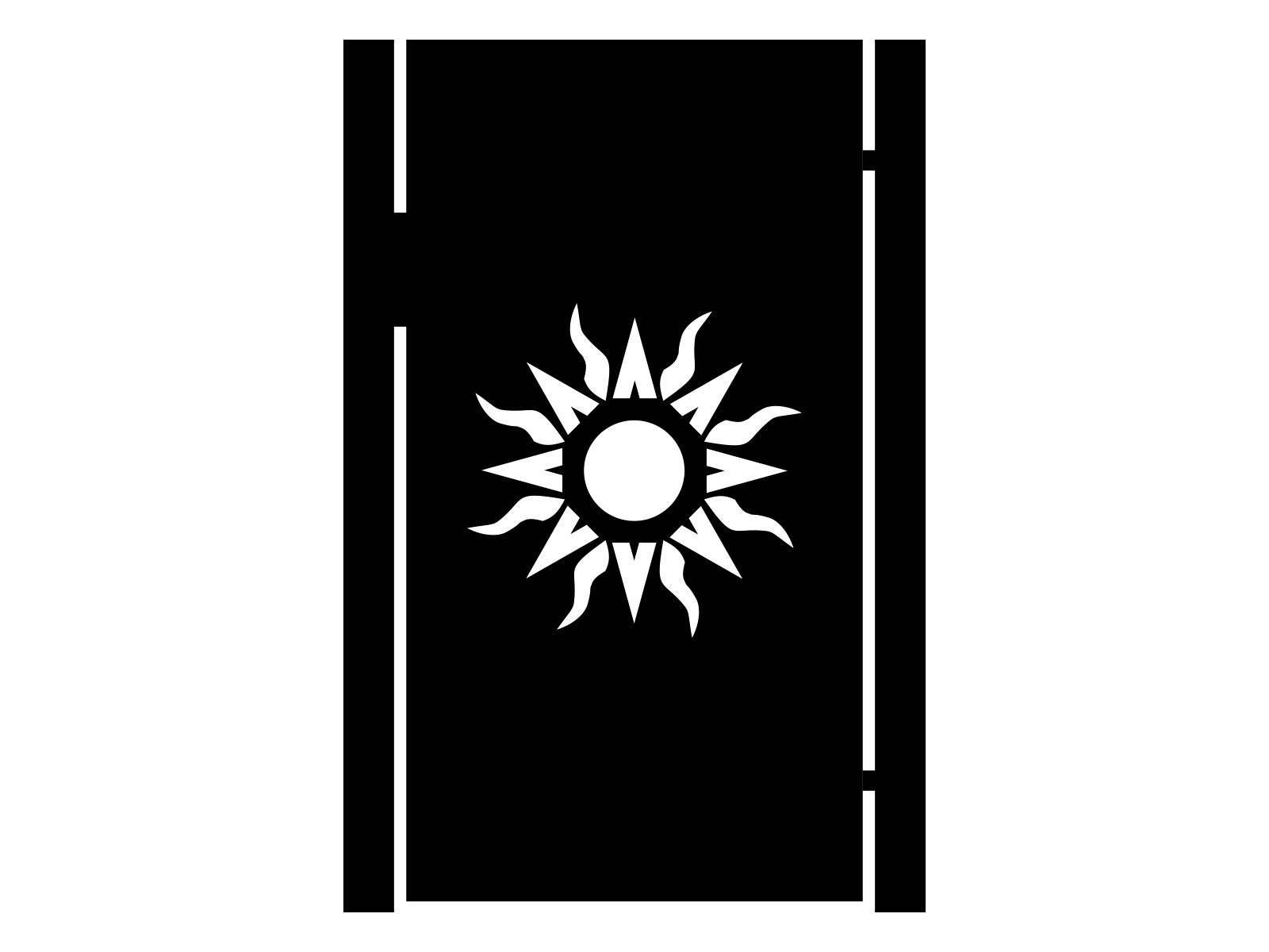 fur000-bot29-170-cza Gartentür Gaia 90×170 cm - Image 1