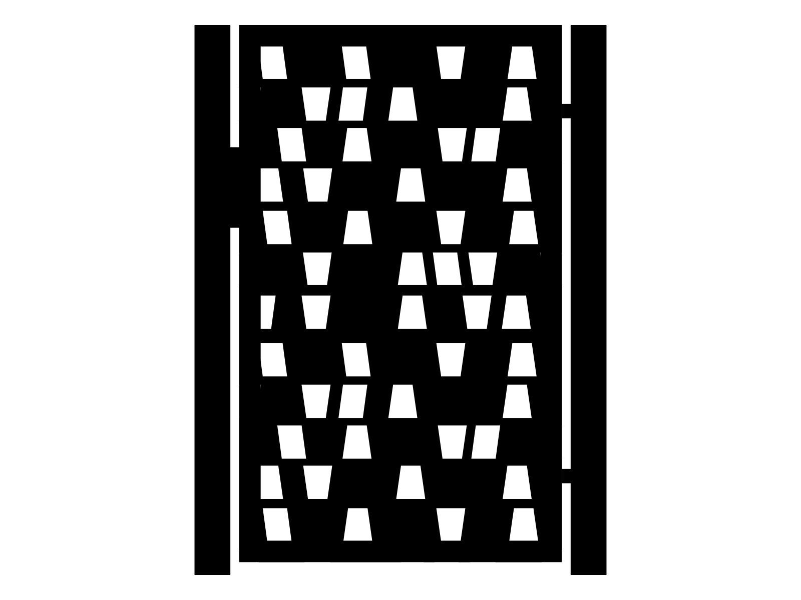 fur000-geo29-150-cza Gartentür Cristina 90×150 cm - Image 1