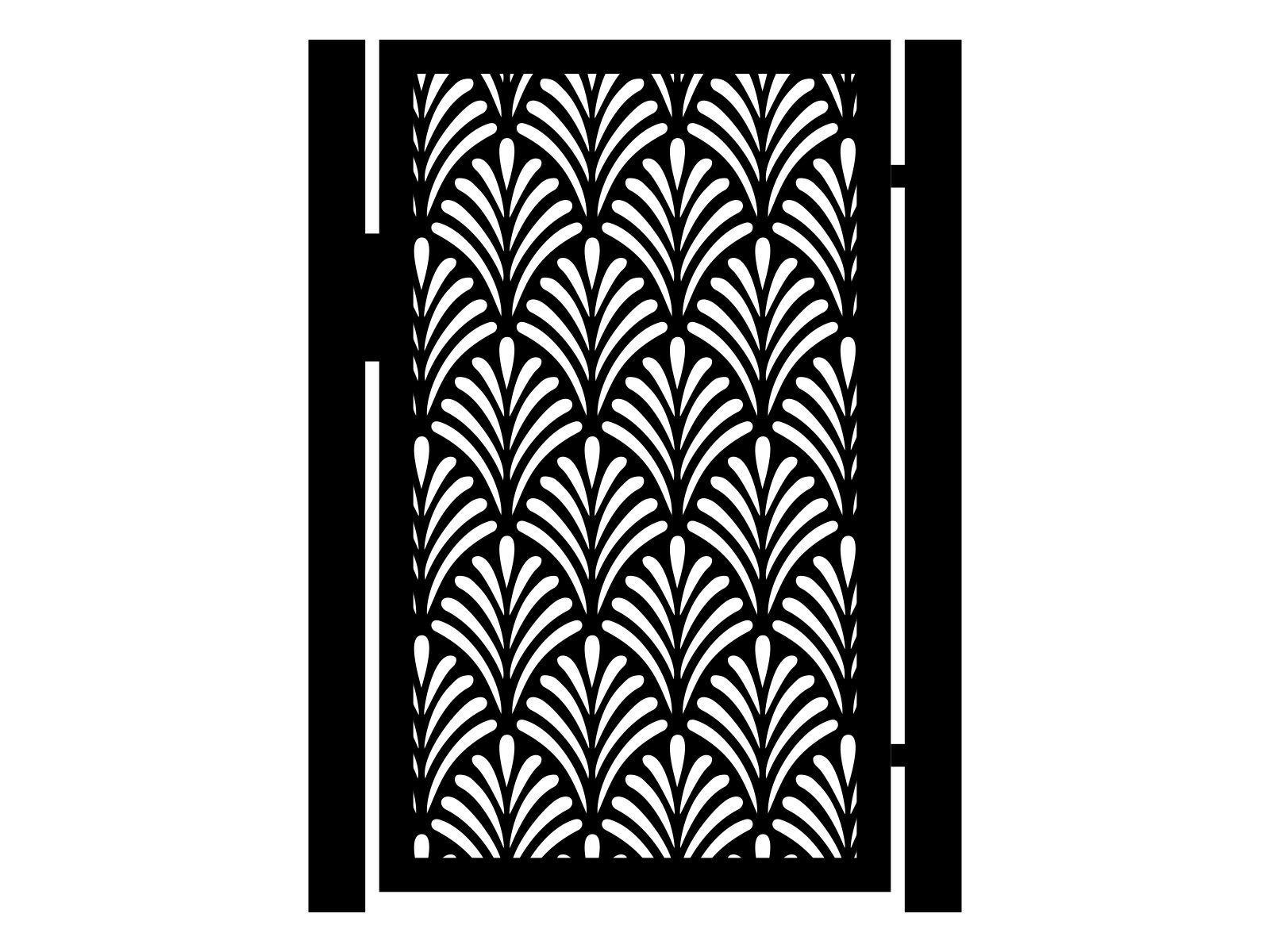 fur000-klas02-150-cza Gartentür Kenza 90×150 cm - Image 1