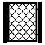 Gartentür Bianca 90×120 cm