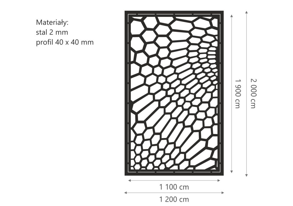 Sichtschutzzaun geo 7 1,2m x 2m - Image 2