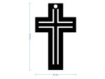 Metallkreuz KNS030 15 cm - Image 2