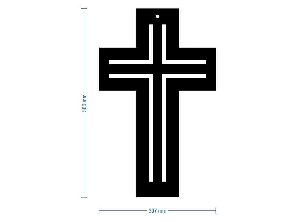 Metallkreuz KNS030 50 cm - Image 2