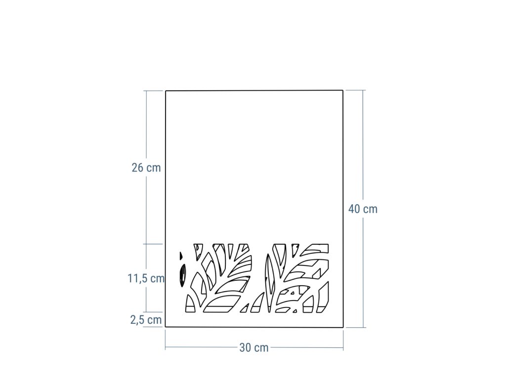Blumenständer Durchbrochenes A01 30x30x40 - Image 4