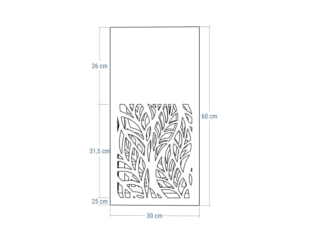 Blumenständer Durchbrochenes A01 30x30x60 - Image 4